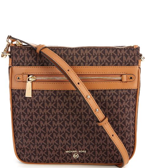 michael kors jet set medium signature wristlet brown|Michael Kors jet setter crossbody.